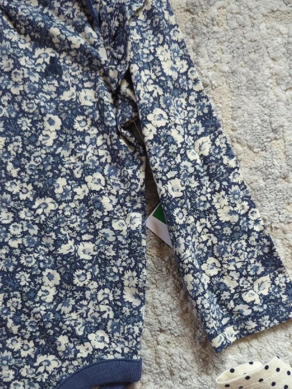 NWT Gap Two-Pack Long-Sleeve Floral & Polka Dot  Bodysuits Size 18-24 Months